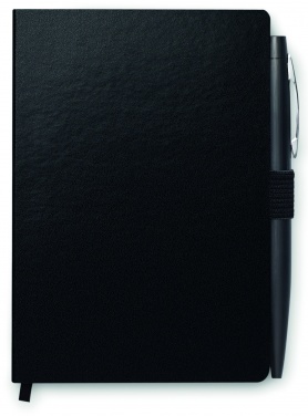 Logotrade promotional products photo of: A6 notebook with pen 72 lined
