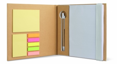 Logo trade promotional giveaways image of: Notebook with memo set and pen