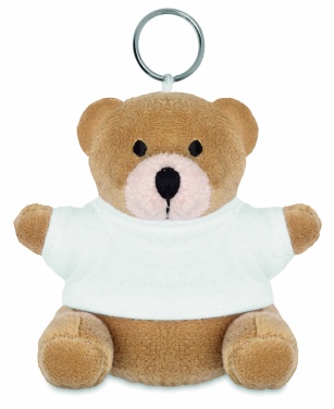 Logotrade business gift image of: Teddy bear key ring FINLAND