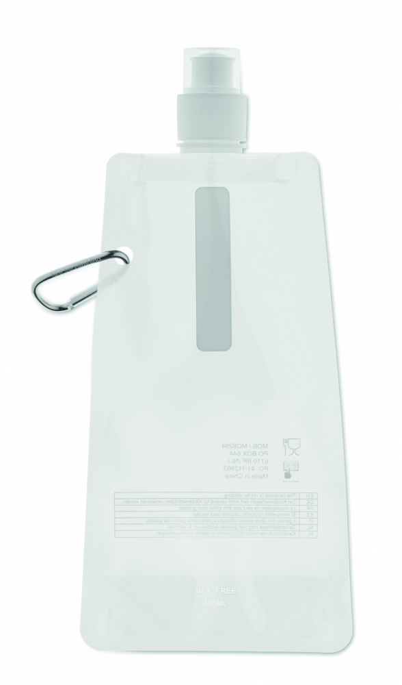 Logo trade promotional items image of: Foldable water bottle