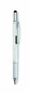 Logotrade promotional item image of: Spirit level pen with ruler