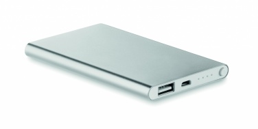 Logo trade promotional products picture of: Flat power bank 4000 mAh