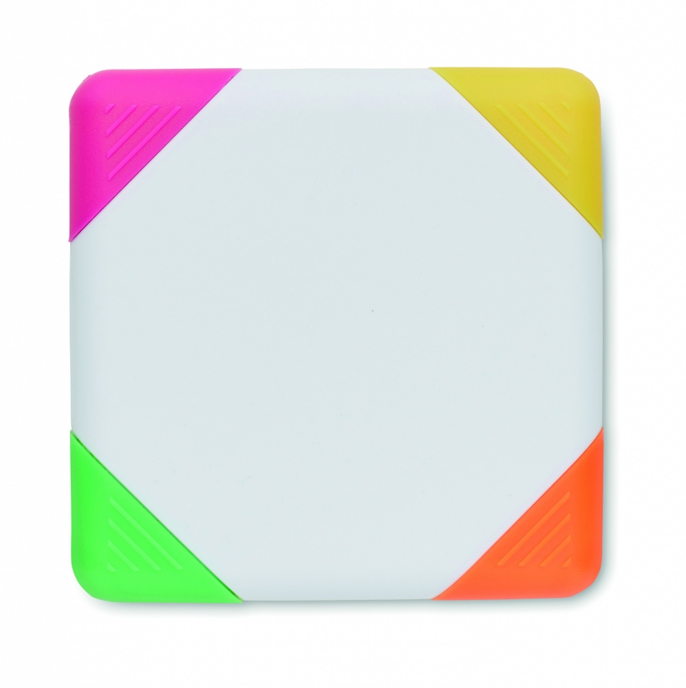 Logo trade promotional gifts image of: Square shaped highlighter