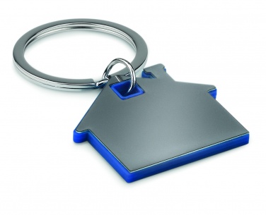 Logotrade corporate gifts photo of: House shape plastic key ring Rezekne