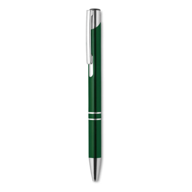 Logo trade promotional products image of: Push button aluminium pen BERN
