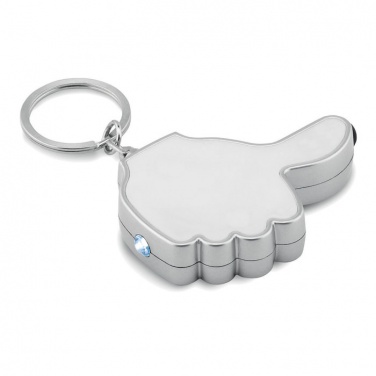Logo trade advertising products picture of: Thumbs up led light w/key ring Valmiera