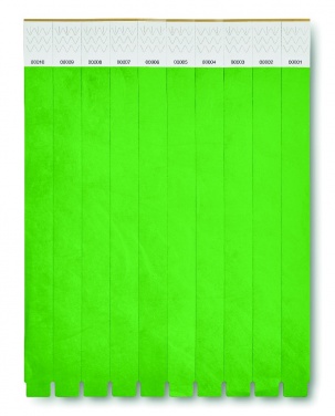 Logo trade promotional merchandise picture of: One sheet of 10 wristbands