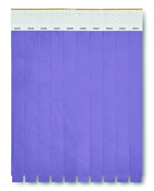 Logo trade business gift photo of: One sheet of 10 wristbands
