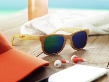 Logotrade advertising product picture of: Wooden look sunglasses MAARDU