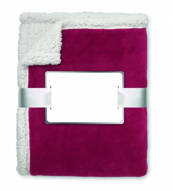 Logo trade promotional item photo of: Blanket coral fleece/ sherpa