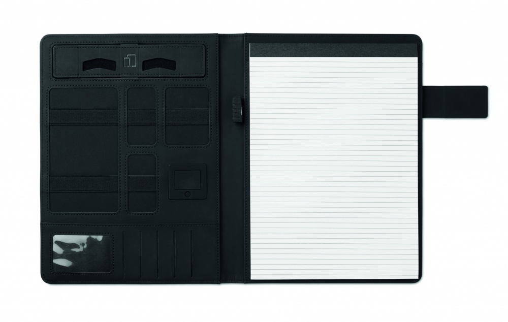 Logotrade business gift image of: A4 folder with power bank