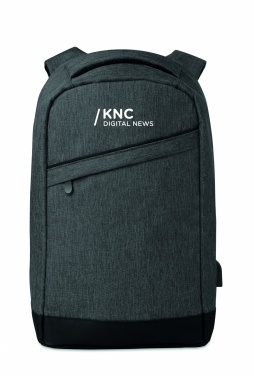 Logo trade promotional merchandise picture of: 2 tone backpack incl USB plug