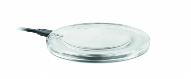 Logo trade promotional products image of: Round wireless charging pad 5W