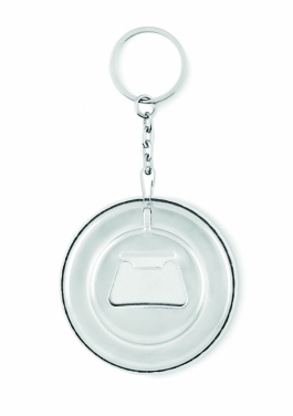 Logo trade promotional giveaway photo of: Key ring with bottle opener Madona