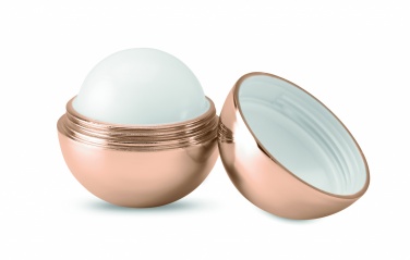 Logo trade promotional products image of: Round lip balm UV finish