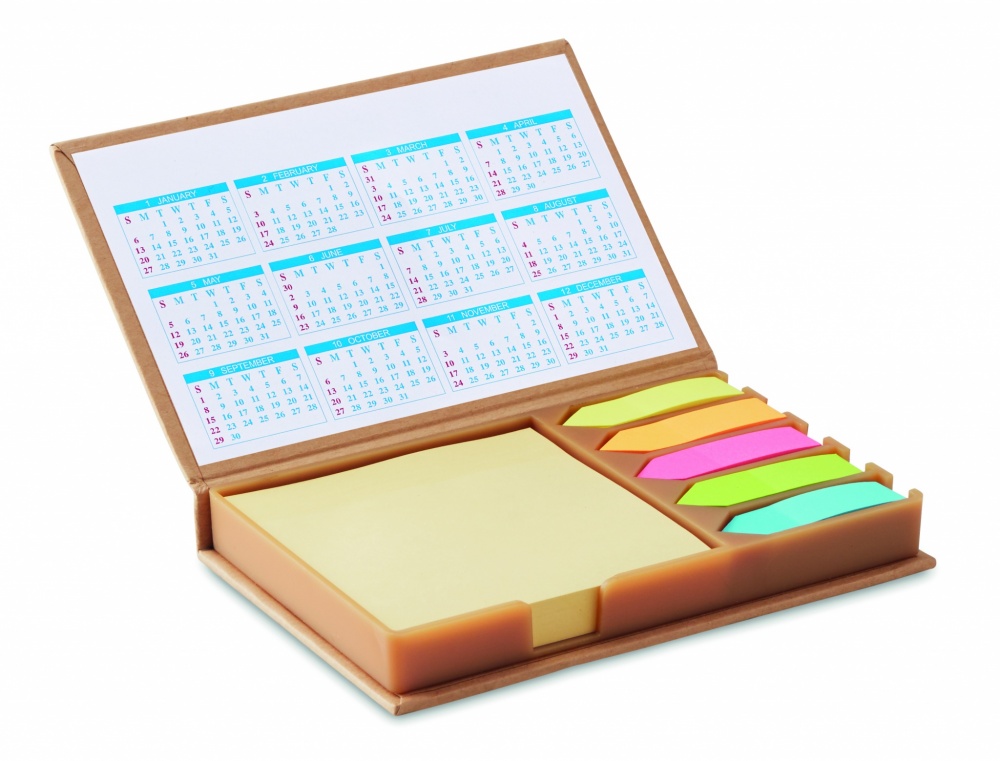 Logo trade corporate gift photo of: Desk memo set with calendar