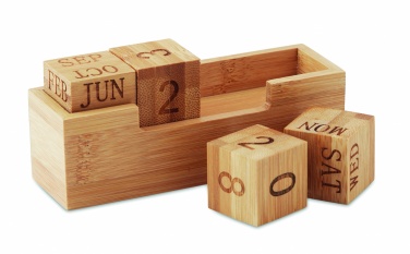 Logo trade promotional giveaway photo of: Bamboo calendar