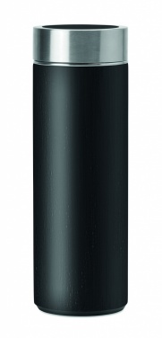Logo trade promotional gift photo of: Double wall bamboo flask 400ml