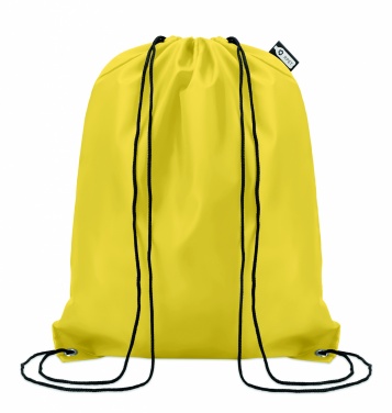 Logo trade business gifts image of: 190T RPET drawstring bag