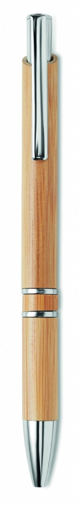 Logo trade promotional product photo of: Bamboo automatic ball pen
