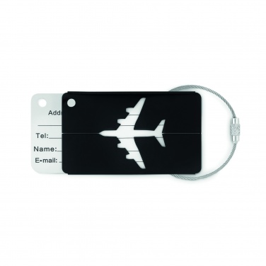 Logo trade promotional items image of: Aluminium luggage tag