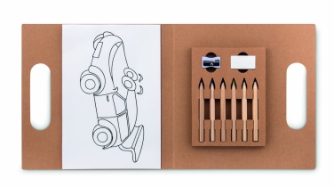 Logo trade promotional merchandise photo of: Colouring set with 6 pencils