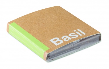 Logotrade promotional gift picture of: Compost with seeds "BASIL"