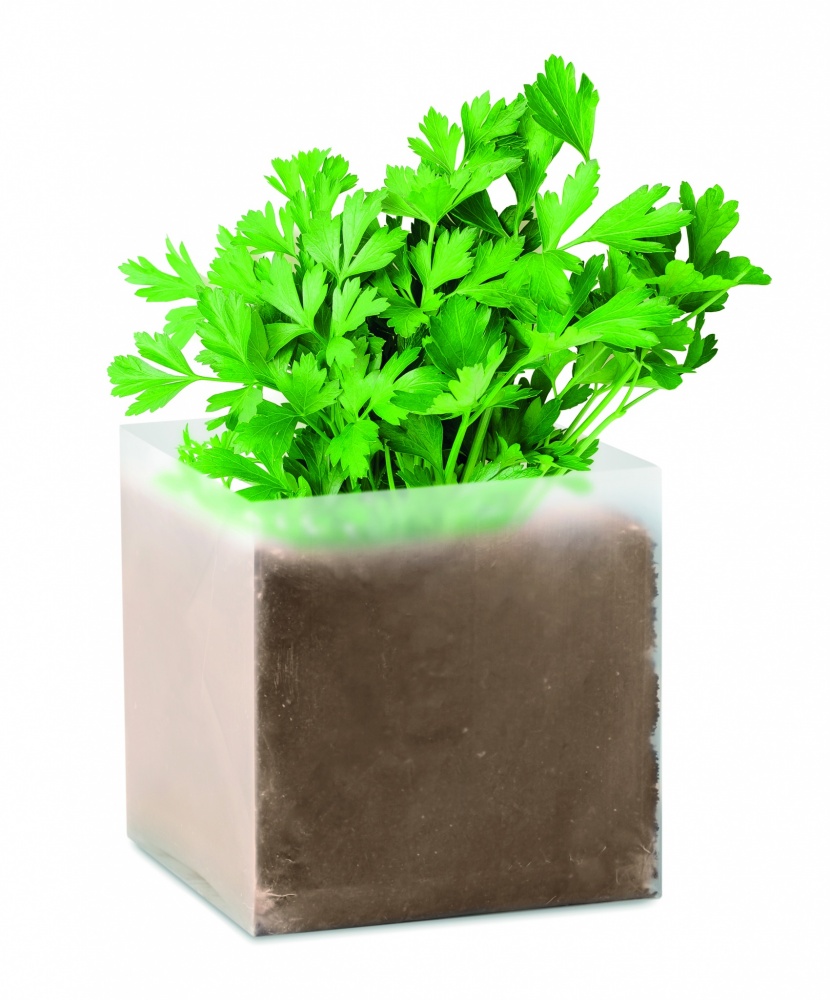 Logotrade promotional products photo of: Compost with seeds "PARSLEY"