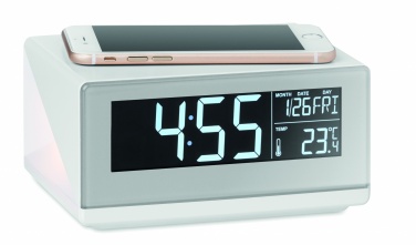 Logotrade business gifts photo of: LED clock & wireless charger5W