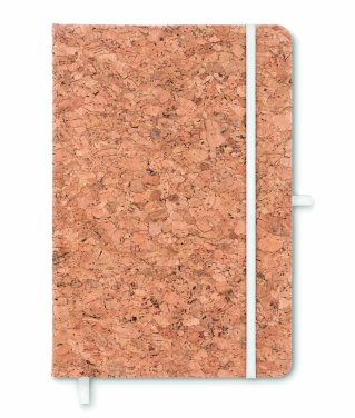 Logo trade corporate gifts picture of: A5 cork notebook 96 lined