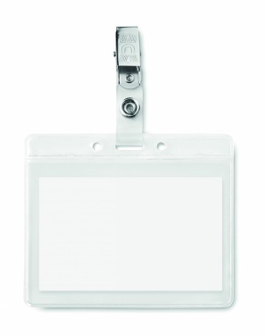 Logo trade promotional merchandise image of: PVC badge holder