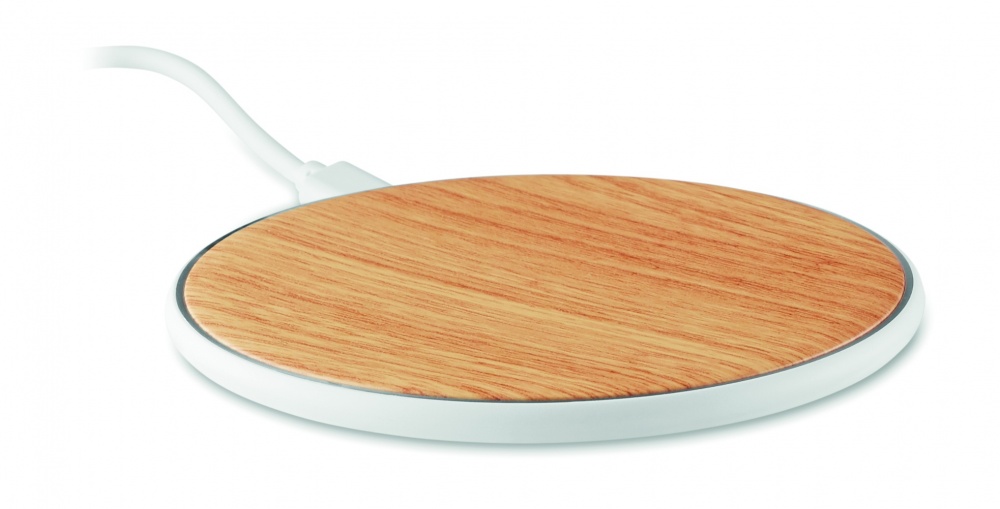 Logo trade promotional merchandise image of: Wireless charger round 5W TISPAD