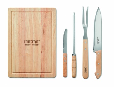 Logo trade promotional product photo of: Set of 4 BBQ Grilling accessori