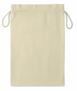 Logotrade promotional item image of: Large Cotton draw cord bag 30 x 47 cm