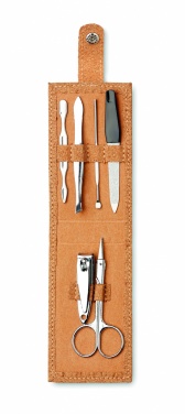 Logo trade promotional giveaways picture of: Cork 6 piece manicure set