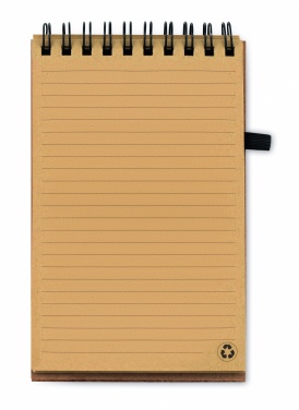 Logotrade business gift image of: A6 Cork notepad with pen