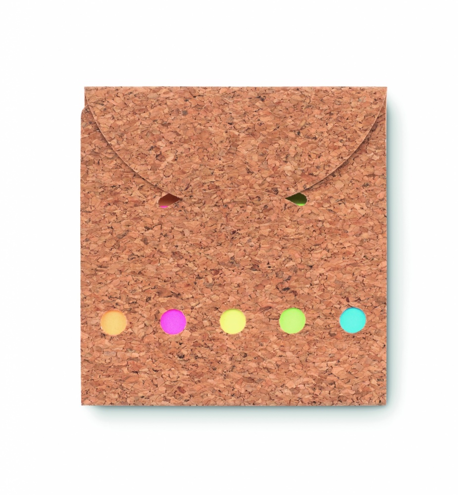 Logotrade promotional merchandise picture of: Cork sticky note memo pad