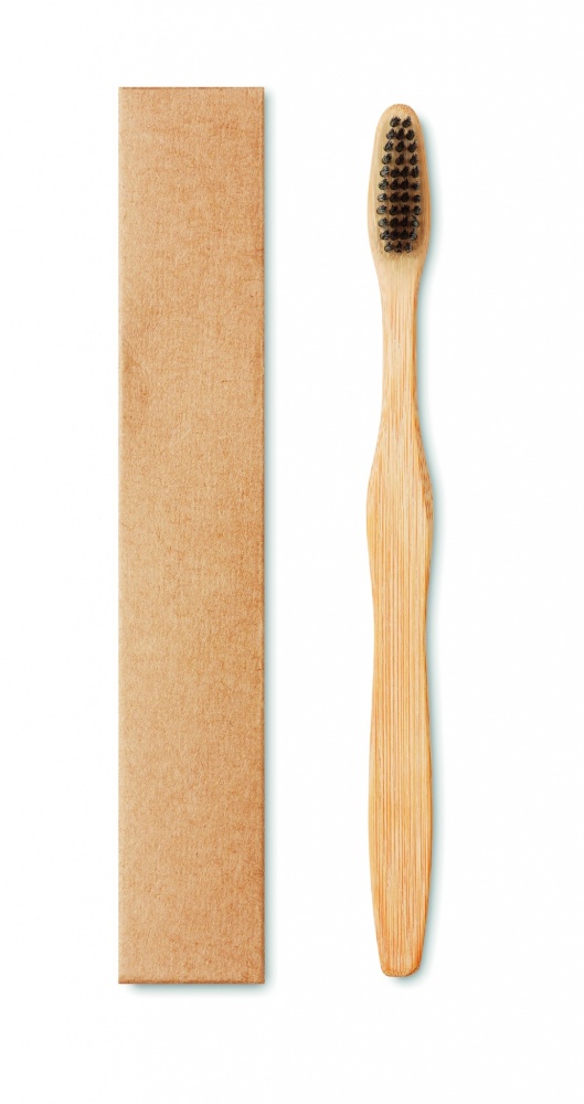 Logotrade promotional giveaway picture of: Bamboo toothbrush in Kraft box