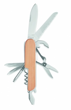 Logotrade business gifts photo of: Multi tool pocket knife bamboo