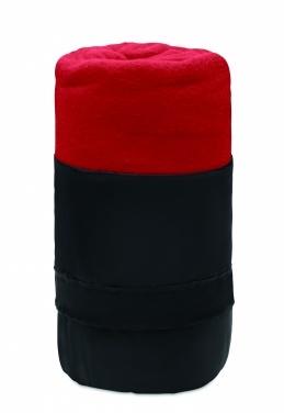 Logo trade promotional items image of: RPET fleece travel blanket