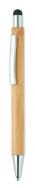 Logotrade promotional gift picture of: Bamboo ballpoint pen with blue ink