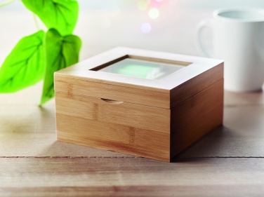 Logo trade promotional gifts picture of: Bamboo tea box