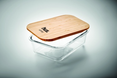 Logotrade promotional gift picture of: Glass lunchbox with bamboo lid