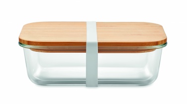 Logo trade promotional items picture of: Glass lunchbox with bamboo lid