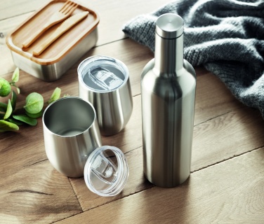 Logotrade promotional giveaway picture of: Double walled bottle & mug set