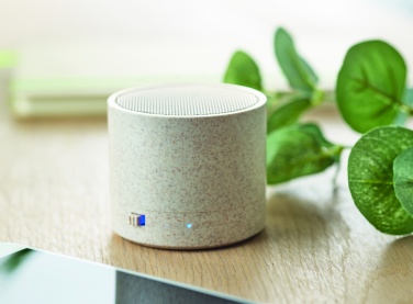 Logotrade corporate gift image of: 3W speaker in wheat straw/ABS