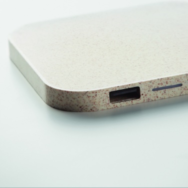 Logo trade corporate gifts picture of: Hub charger wheat straw/ABS 5W