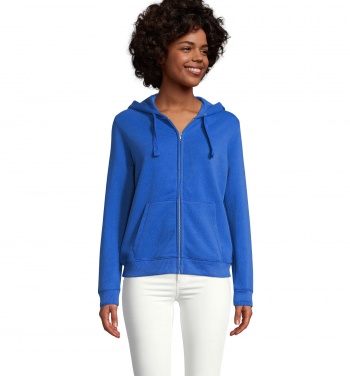 Logotrade promotional merchandise photo of: SPIKE WOMEN ZIP HOOD SWEAT