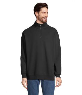 Logo trade promotional merchandise image of: CONRAD Sweat Zip Collar