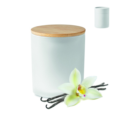 Logo trade promotional merchandise photo of: Plant based wax candle 200 gr